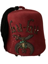 Vintage Masonic Shriners Fez hat