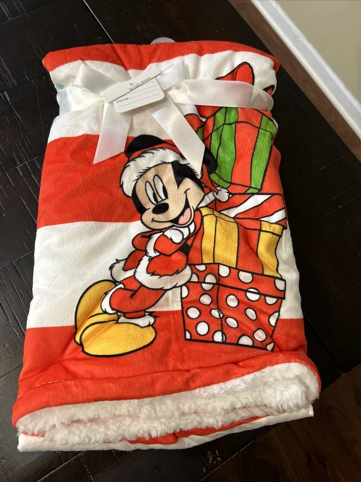 DISNEY MICKEY MOUSE Blue Baby Blanket