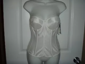 Dominique Juliette Satin Tricot Corset Bridal Torsolette 8950 Garters Straps Inc - Picture 1 of 9