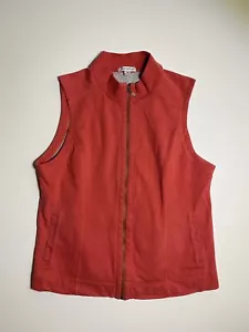 Pendleton Full Zip Ribbed Sweater Vest Salmon Men's XL Outdoor Classic - Picture 1 of 8