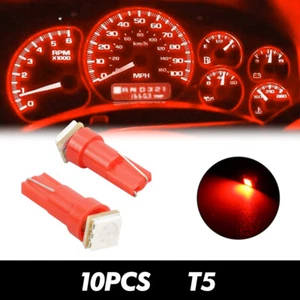 10x T5 286 LED Instrument Cluster Panel Light Gauge Dash Bulb White Red Blue 12V - Picture 1 of 13