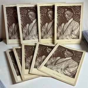 NOSTALGIA POSTCARDS : CELEBRITY POSTCARDS #5 LON CHANEY X9 MR WU/WOLFMAN - Picture 1 of 2