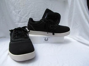 BILLY SNEAKER II Men’s 11W Wrap Low Top Shoes Black Canvas Zip Adaptive - Picture 1 of 12