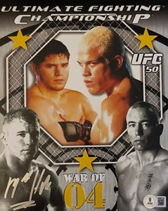 MATT HUGHES SIGNIERT 11X14 BAS ZERTIFIZIERT UFC 50 VS. GSP WAR OF 04 - Bild 1 von 1