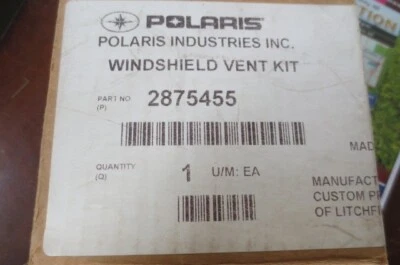 New OEM 2005-2013 Polaris Ranger 400 500 800 Windshield Vent Kit 2875455 - Image 1 of 4