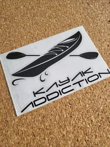 Kayak Addiction design - Vinyl Decal Sticker - Picture 1 of 4