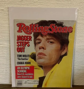 1985 February 14 Rolling Stone Magazine MICK JAGGER Great Cover Story (MH145) - Picture 1 of 7