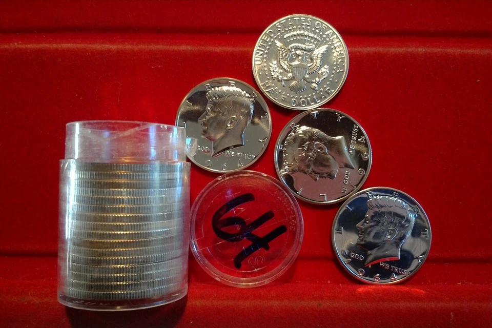 1964 SILVER PROOF ROLL $10 (20 Coins) KENNEDY HALF DOLLARS - Image 1 of 1