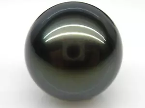 huge 12mm natural tahitian black loose pearl undrilled - Picture 1 of 2