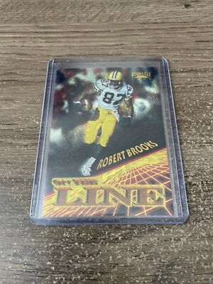 ROBERT BROOKS 1996 PINNACLE ON THE LINE #2 INSERT GREEN BAY PACKERS - Image 1 of 2