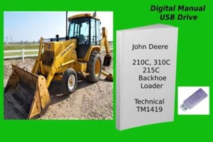 John Deere 210C 310C 215C manuale tecnico di funzionamento terna caricatrice - Foto 1 di 1