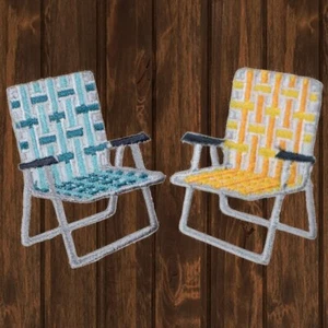 Parche bordado para silla de césped — paquete de 2 — planchar - Imagen 1 de 3