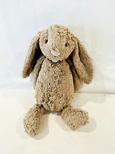 Jellycat London Bashful Bunny 12” Grey Rabbit Plush Stuffed Animal