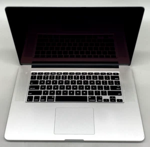 Apple MacBook Pro 15" 2014 A1398 i7-4870HQ 128GB 16GB DDR3L Silver Fair/Dent - Picture 1 of 4