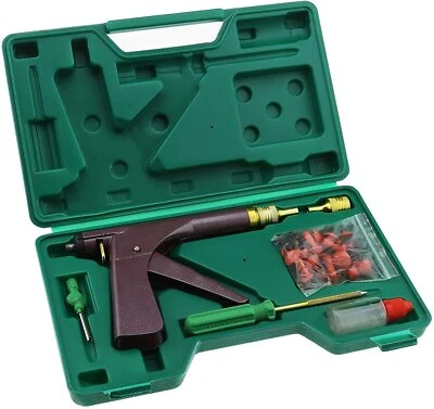 Tubeless Tyre Repair Kit with Storage Box for Round Hole Tyre Fixing Puncture  - Image 1 of 4