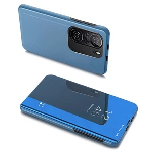 Etui Clear View z klapką niebieskie Xiaomi Redmi K40 Pro/Poco F3 - Zdjęcie 1 z 9