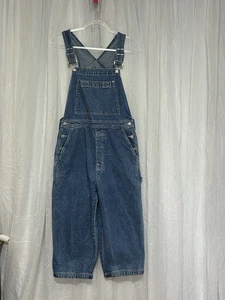 VTG GAP Overalls Womens Med Denim Baggy Carpenter Workwear Y2K Utility Cropped - Picture 1 of 8