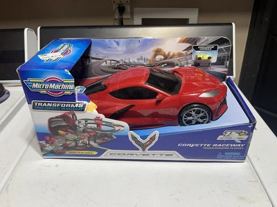 Micro Machines Official C8 Corvette Transforming Racetrack Playset - Image 1 of 4