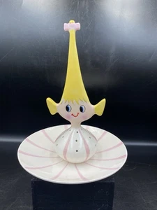 Holt Howard 1959 Pink Pixieware Pixie palillo de dientes entremeses bandeja MCM excelente estado - Imagen 1 de 8