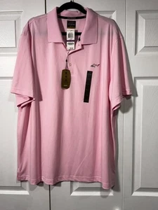 NEU XXL GREG NORMAN (Tasso Elba) Five Iron Play Dry Solid Pink Golfshirt! - Bild 1 von 4