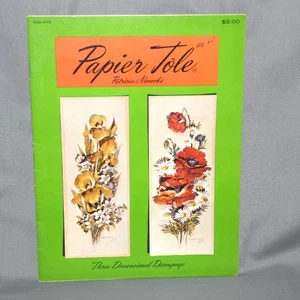 Papier Tole Three Dimensional Decoupage Instruction Book by Patricia Nimocks - Picture 1 of 3