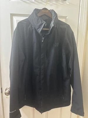 Chaqueta Karrimor Todo Clima con Capucha Embalable Bolsillos Cremallera Completa Exterior Negra XL Foto 1 de 4