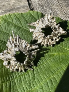 Pendientes Juhls Plata de Ley Vintage Noruega Noruego Vintage Estate 134 - Imagen 1 de 8