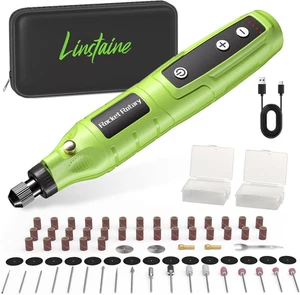 Mini Kit de Herramientas Rotativas Inalámbricas con 75 Piezas Accesorios, Engra Recargable de 5 Velocidades - Imagen 1 de 12