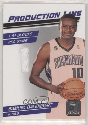 2010 Donruss Production Line Die-Cut Stats Materials /299 Samuel Dalembert #67 - Image 1 of 2