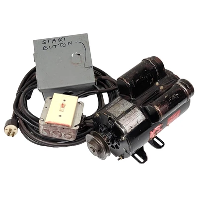 Delta 62-043 Table Saw Motor w/ Cord & Power Switch Box 1-1/2HP 3450RPM 115/230 - Image 1 of 4