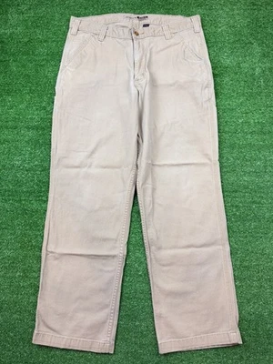 Брюки мужские Carhartt 36x30 свободного покроя желтовато-коричневые прочные гибкие холщовые грузовые 102291 253 - Изображение 1 из 4