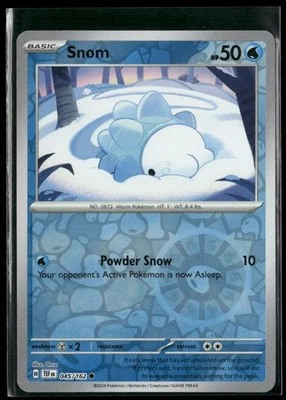 Pokemon Snom #045/162 SV05: Temporal Forces Common Reverse Holo - Image 1 of 2