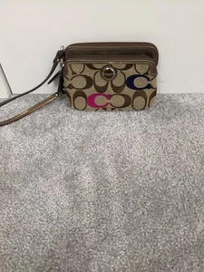 Coach New York Brown Leather Wallet - Picture 1 of 2