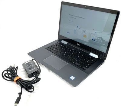 Dell Inspiron Chromebook 7486 Laptop i3-8130U 125GB HDD 4GB RAM HD 620 Chrome OS - Image 1 of 4