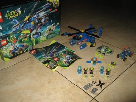 COMPLETE Lego Alien Conquest 7067 Jet-Copter Encounter + 7050 Defender + 30141 !