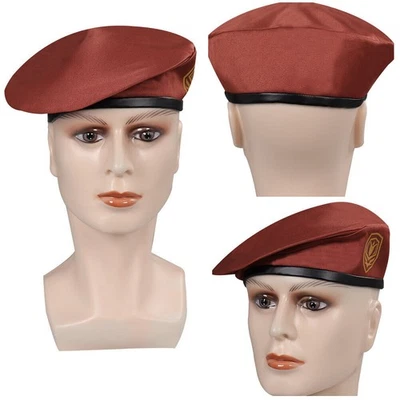 RE 4 Jack Krauser Cosplay Hat Halloween Prop Cap Party  Fancy Dress Men Womens - Image 1 of 4