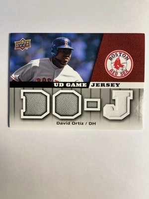 2009 UD David Ortiz Game Used Boston red sox #GJ-DO💥3 Time WS Champ🏆MVP - Image 1 of 2
