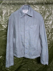 ALEXANDER MCQUEEN SS1999 Leinen Sakko Grau/Blau Größe 46 Made In Italy Herren - Bild 1 von 9