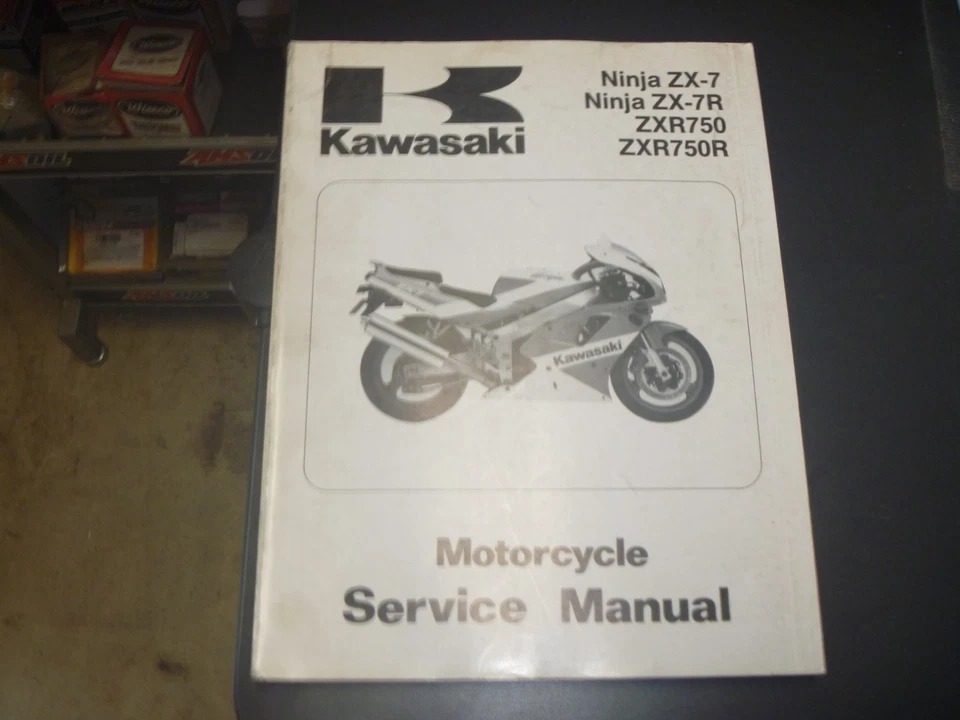Manual de reparación de taller de servicio OEM 1991 Kawasaki ZX7 ZX-7R ZXR750 99924-1139-01 Foto 1 de 1
