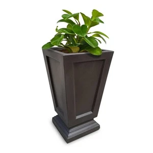 Mayne Aberdeen 25 in. Tall Self-Watering Espresso Polyethylene Planter - Picture 1 of 6