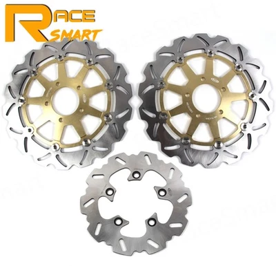 Front Rear Brake Rotors For Suzuki GSXR600 97-03 GSXR750 96-03 GSXR1000 01-02 - Image 1 of 4