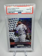 2015 Prizm David Ortiz Jackie Robinson Prizm SSP /42 #53 PSA 10