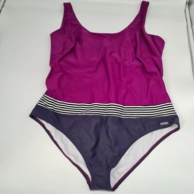 Lascana Badeanzug Bademode Übergröße Lila gem. Gr. 54 E und F  Damen (3 031) NEU - Bild 1 von 4