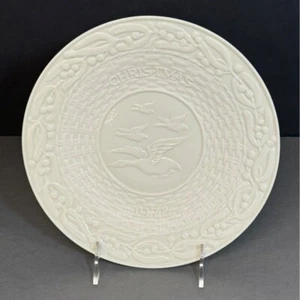 Vtg 1970s Belleek Ireland Flying Geese Christmas Collectable Plate Ltd Edition - Picture 1 of 9