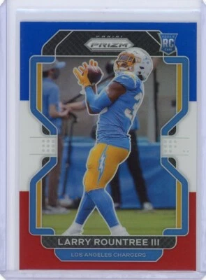 2021 PANINI PRIZM RED WHITE BLUE RC LARRY ROUNTREE #401 CHARGERS NEAR MINT NM - Image 1 of 2