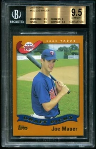 Joe Mauer 2002 Topps #622 RC Rookie BGS 9.5! Twins HoF! MVP! TOUGH! - Picture 1 of 2
