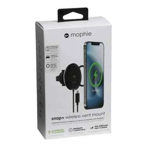 Mophie Snap+ Wireless 15W Car Charging Vent Mount for iPhones & Galaxy Phones - Zdjęcie 1 z 1