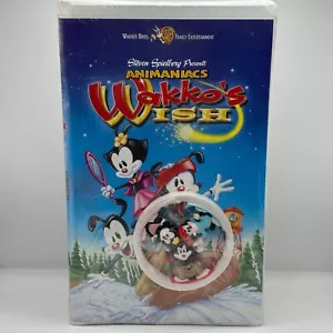 Animaniacs Wakko's Wish with Toy Clamshell 1999 VHS New Sealed Vintage NOS - Picture 1 of 2