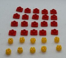 4866 Playmobil Ritterburg 10 gelbe und 20 rote STECKER ERSATZ 6000 6001 4865**