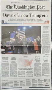 WASHINGTON POST Election 2024, Dawn Of A New Trump Era 11/7/2024 - Picture 1 of 3